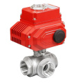 Flange Pneumatic Three-Way Ball Valve