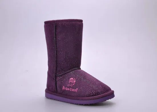 Oem Childrens Winter Boots / Boot , Purple New Design Snow