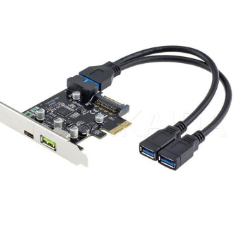 Πίνακας 20Pin για διπλή σύνδεση USB3.0 καλώδιο AF