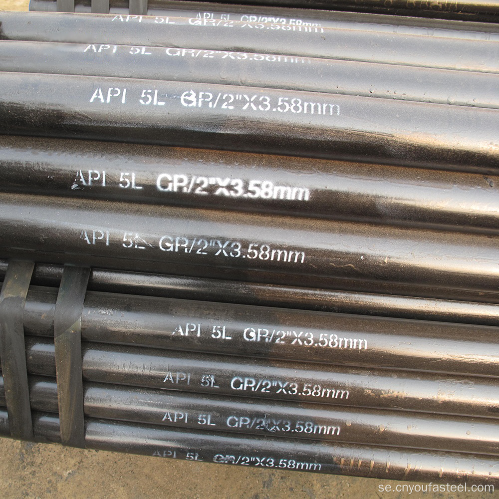 Oljeledning ASTM A53 sömlöst stålrör
