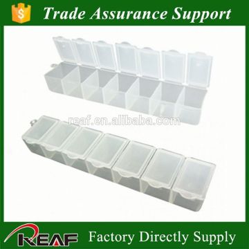 Plastic portable weekly medicine case/wholesale pill box