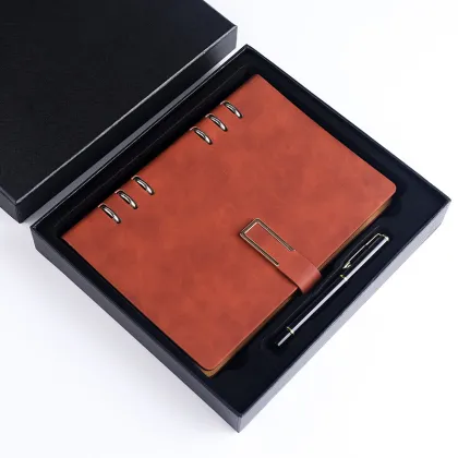 High-End Notebook with Printable Logo: Business Event Exhibition Gift Box