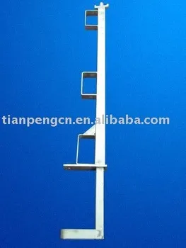 Steel scaffolding guard rails