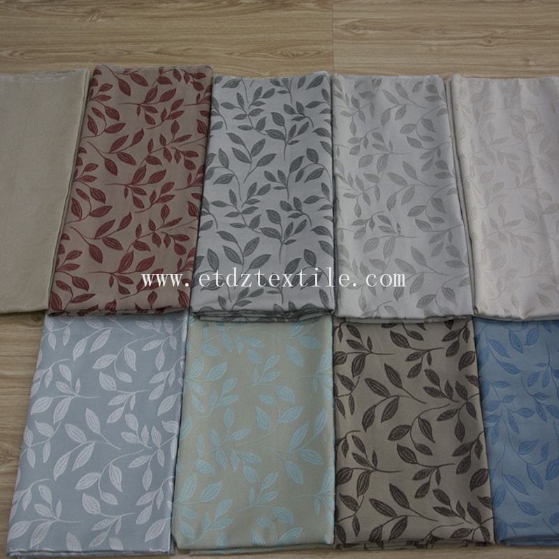 New Leaf Pattern Wrinkle Touching Fabric for Window Curtain WZQ187