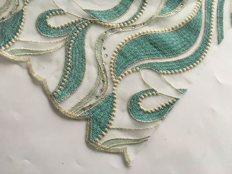 Geometry Stripe Embroidery Fabric