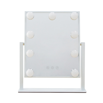 Personalized Hollywood Vanity: Brightness Adjustable Square LED Makeup Tools Set - 9 Pieces