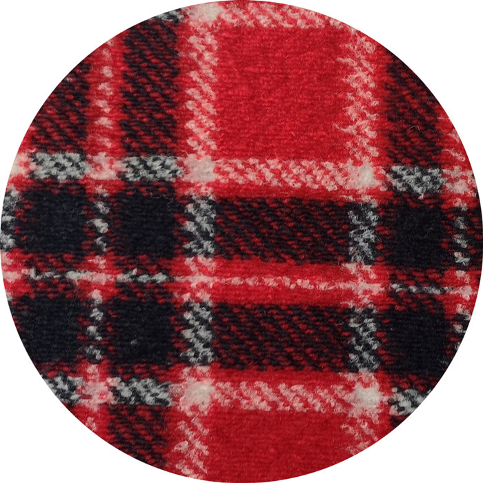 Acrylic Polyester blend plaid Jacquard fabric