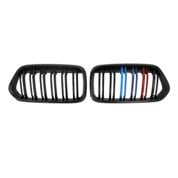 Double Salt Glossy Black M Color ABS Material Front Car Grille Bumper for New X2 F39