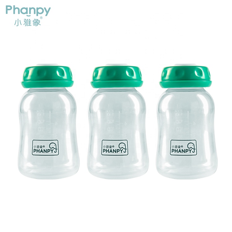 PP 150ml Botellas de almacenamiento de leche materna estándar Mounth