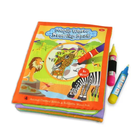 New Design 4 Types Painting Books Coloring Magic Water Drawing Book For Kids Children's Educational Funny Drawing Toys Dropship