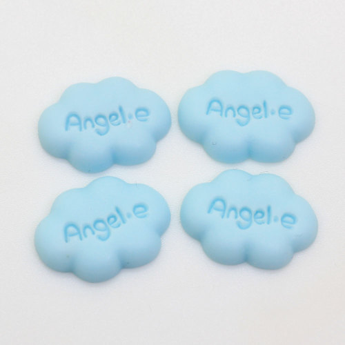 Multi Couleur Flatback Mignon Nuage En Forme De Mots Peint Mini Résine Cabochon Perles Pour Enfants Jouet Décor Charmes Chambre Spacer