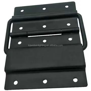 Extra-Large Black Spray Hinge (129*116mm) for Flight Cases, Road Cases, and ATA Cases: Lid Stay and Shielding Hinge