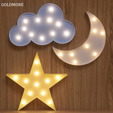 Cute Shape LED Night Light - Durable Battery Operated Lamp for Kids Room and Party Decor