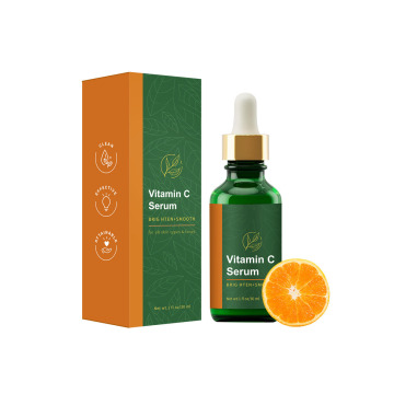 Private Label Wholesale 30ML Vitamin C Face Serum: Smoothing, Brightening, Anti-Aging, Deep Moisturizing, Glowing Skin