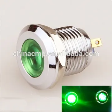 New automotive Single light source 12v 110v 220v led Signal Lamp, 12mm metal waterproof Pilot Lamp,anti-vandal indicator light