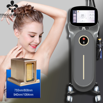 Six Big Spot Size Diode Laser Hair Removal Device - 755, 808, 940, 1064nm
