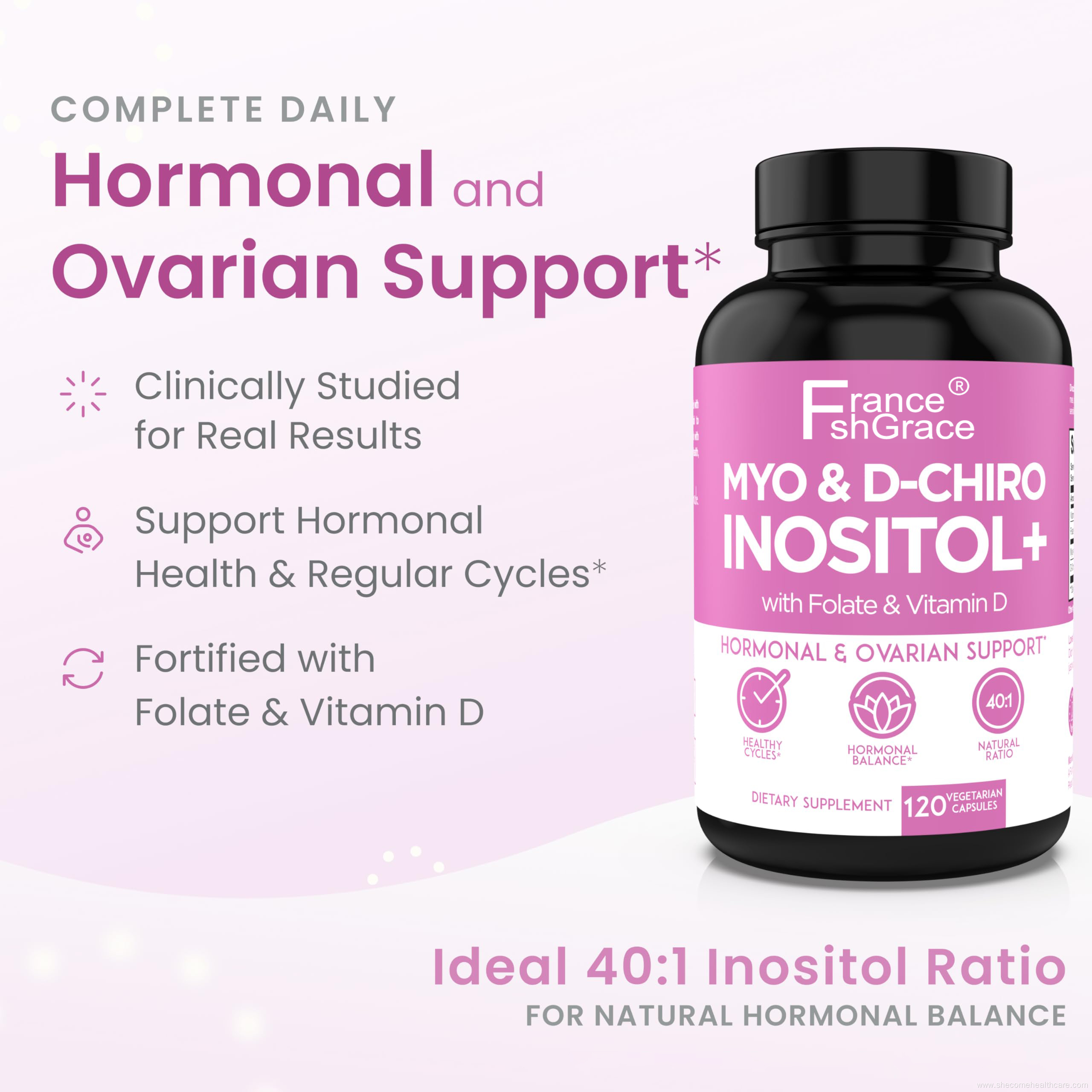 Myo-Inositol & D-Chiro Ovarian Support Inositol capsules