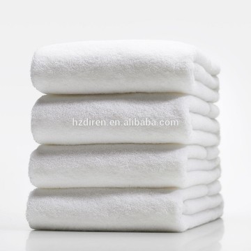 comfortable luxury plain white bath towel for large hotel