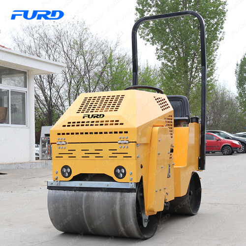 Diesel 800 kg Roller de carretera vibratorio pequeño para compactación de trincheras