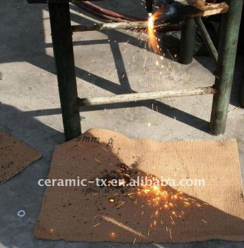 Ceramic cloth with vermiculite