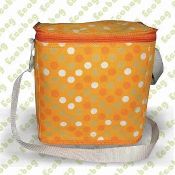 Promotional Cooler Bag, Made of Woven PP with Recycled Fabric