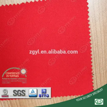 China yulong supply wholesale NFPA2112 cotton satin flame retardant fabric for workwear