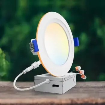 New ETL Certified Adjustable LED Recessed Lighting with Night Light: High Brightness 4inch/6inch Downlights (9+3W, 12+4W)