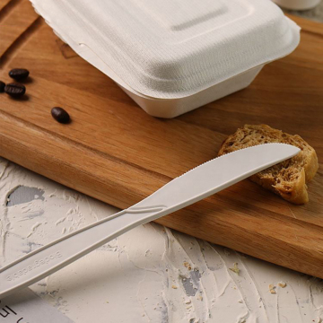 Disposable corn starch degradable cutlery set western