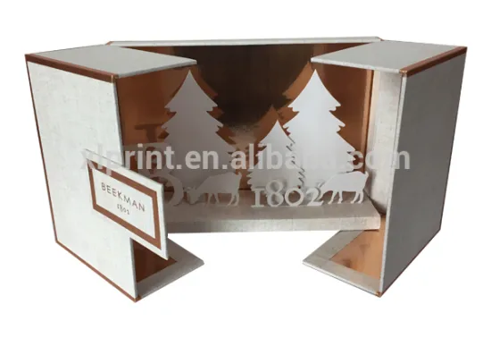 Professional customized prited paperboard christmas gift packaging