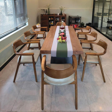 Modern Indoor Wooden Dining Chair Solid Wood