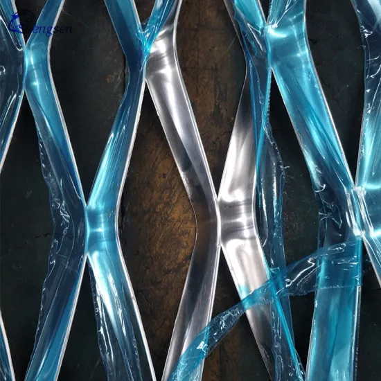 ISO Galvanized Expanded Metal Mesh with PVC Powder Coating