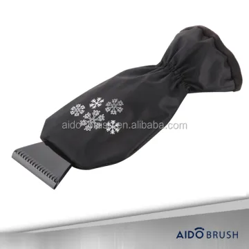 Promotional Winter Car Care Kit: Snow Scraper, Shovel, and Warm Polar Fleece Mitts