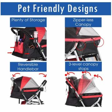 Pet Stroller Perjalanan untuk Hewan Kecil