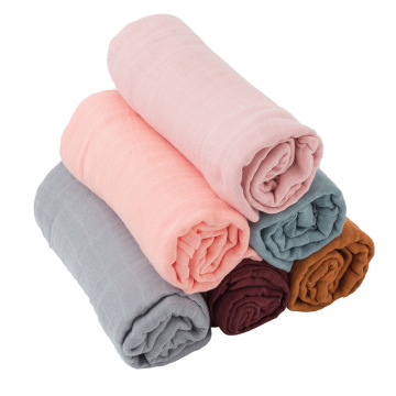Songmai 70% Bamboo 30% Cotton Muslin Swaddle Blanket for Babies
