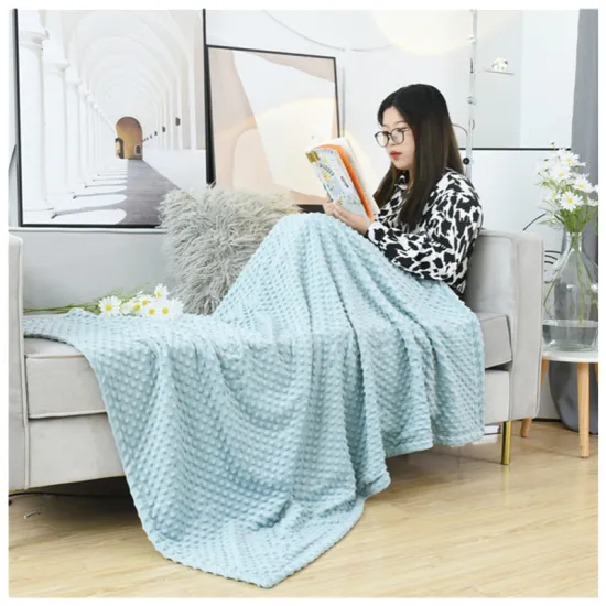China Manufacturers Custom Travel Minky Baby Throw Blankets For Winter
