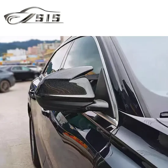 AD Q8 Dry Carbon Fiber Side Mirror Cover for SQ8 Rear Door Trims - Q8 Car Auto Parts