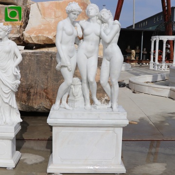 Statua in marmo delle tre grazie - Scultura greca