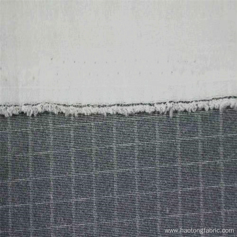 Twill Double-sided Knitting Two-tone Plaid Polyester Fabrics