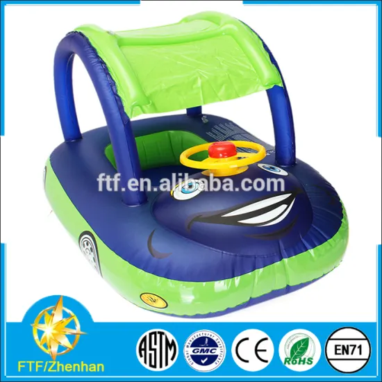 2015 Custom Portable PVC High Quality Inflatable Lovely Car Baby Seat Swimming lap