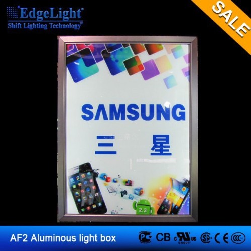 Edgelight single side indoor advertising small led light box with low price high quality