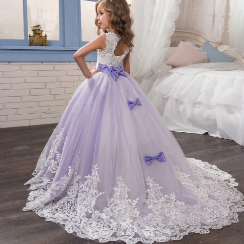 Robe de fille d&#39;été longue princesse