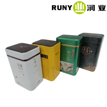 Прочный квадратный жестяной контейнер с надежной крышкой