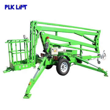 10m to 16m hydraulic telescopic towable boom lift construction lifter