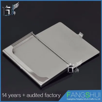 Stickers Logo Stainless steel the unique design of the name card holder