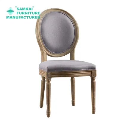 Modern Velvet Upholstered King Louis Accent Chair for Dining Room