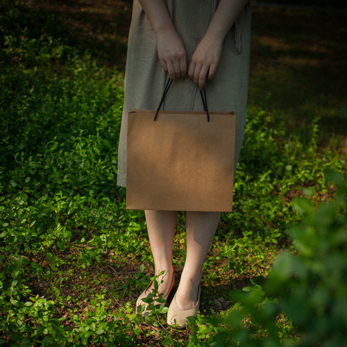 Custom Tote Foldable Shopping Kraft Paper Bags