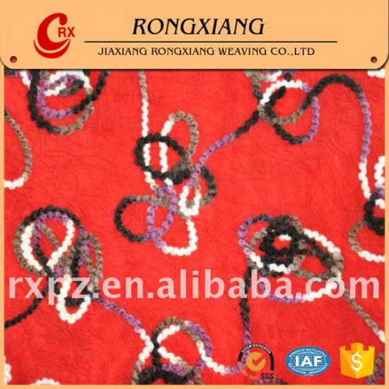 Fabrics supplier High quality Polyester Viscose hand work embroidery
