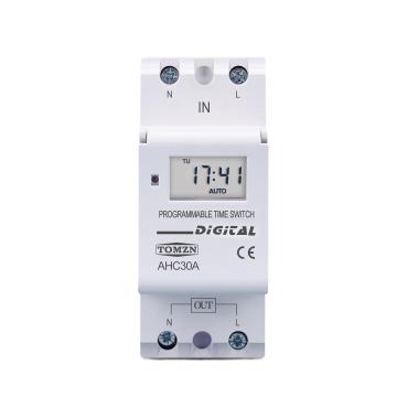 New 2-Wire Weekly Programmable DIN Rail Time Switch Relay Timer Control for AC 220V/230V/12V/24V/48V, 16A