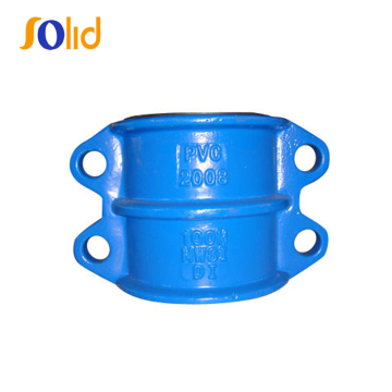 Ductile iron saddle clamp for UPVC pipes