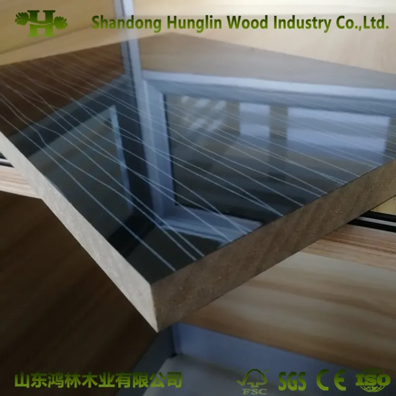 High Glossy PVC / HPL / UV/Melamine Paper Coated MDF
